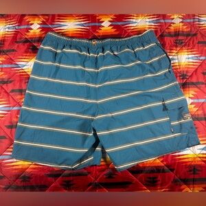 Quicksilver Waterman Collection Size XXL Board Swim Shorts Pockets #5009 Blue US